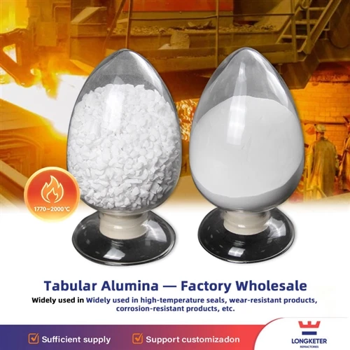 Tabular Alumina Factory Lag luam wholesale rau siab kub Refractory daim ntaub...