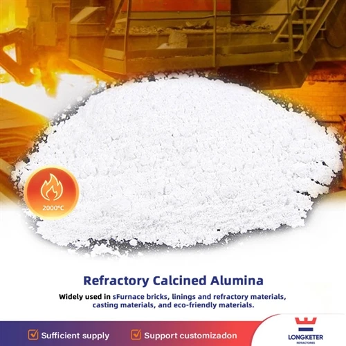 Refractory Calcined Alumina: Core Raw Khoom Rau 2000℃Siab -Tub kub muaj Refra...